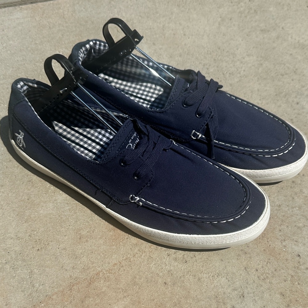 Men’s An Original Penguin Navy Blue Boat Shoes size 11